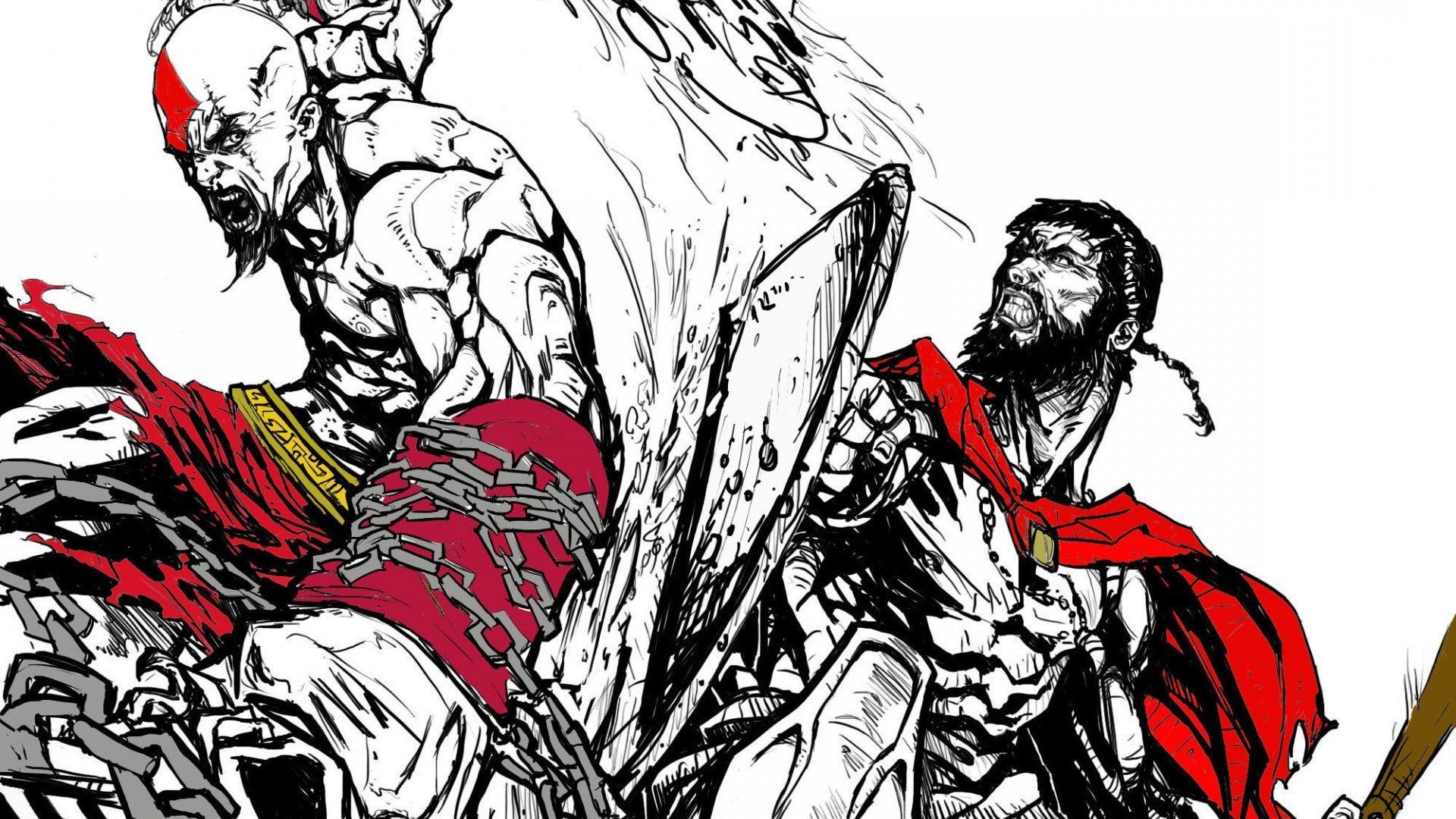 comics, 300, Leonidas Wallpaper