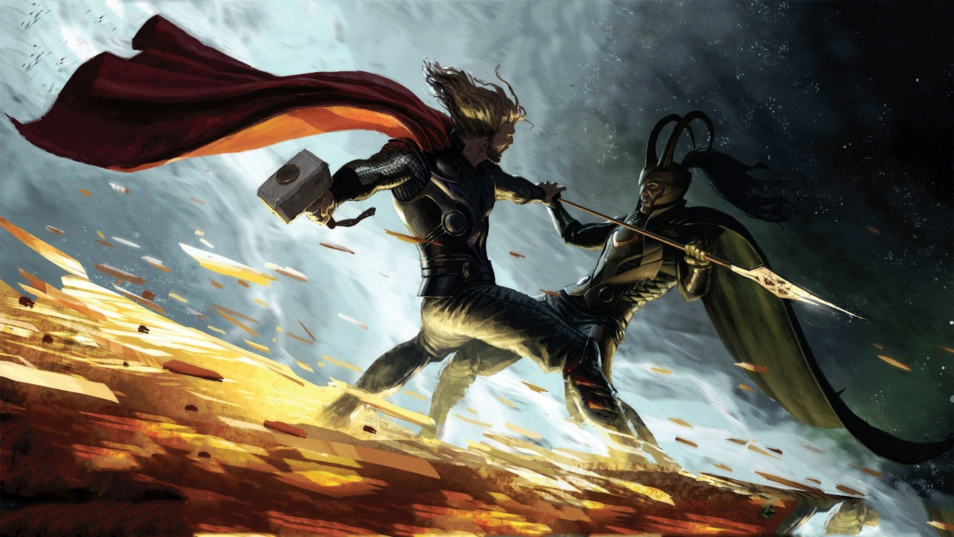comics, Thor, Loki Wallpaper