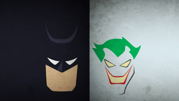 comics, Batman, Joker, Blo0p, Splitting HD Wallpaper Desktop Background