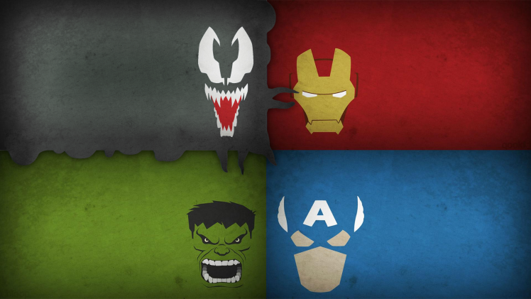 comics, Hulk, Venom, Iron Man, Captain America HD Wallpaper Desktop Background