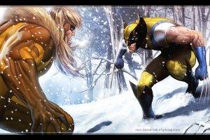 comics, Wolverine, Sabretooth, Illidan