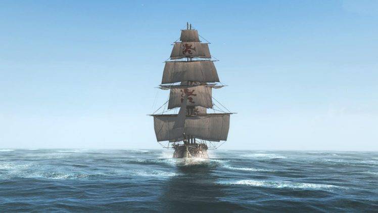 video Games, Assassins Creed: Black Flag, Boat, Brigantine, Ship HD Wallpaper Desktop Background