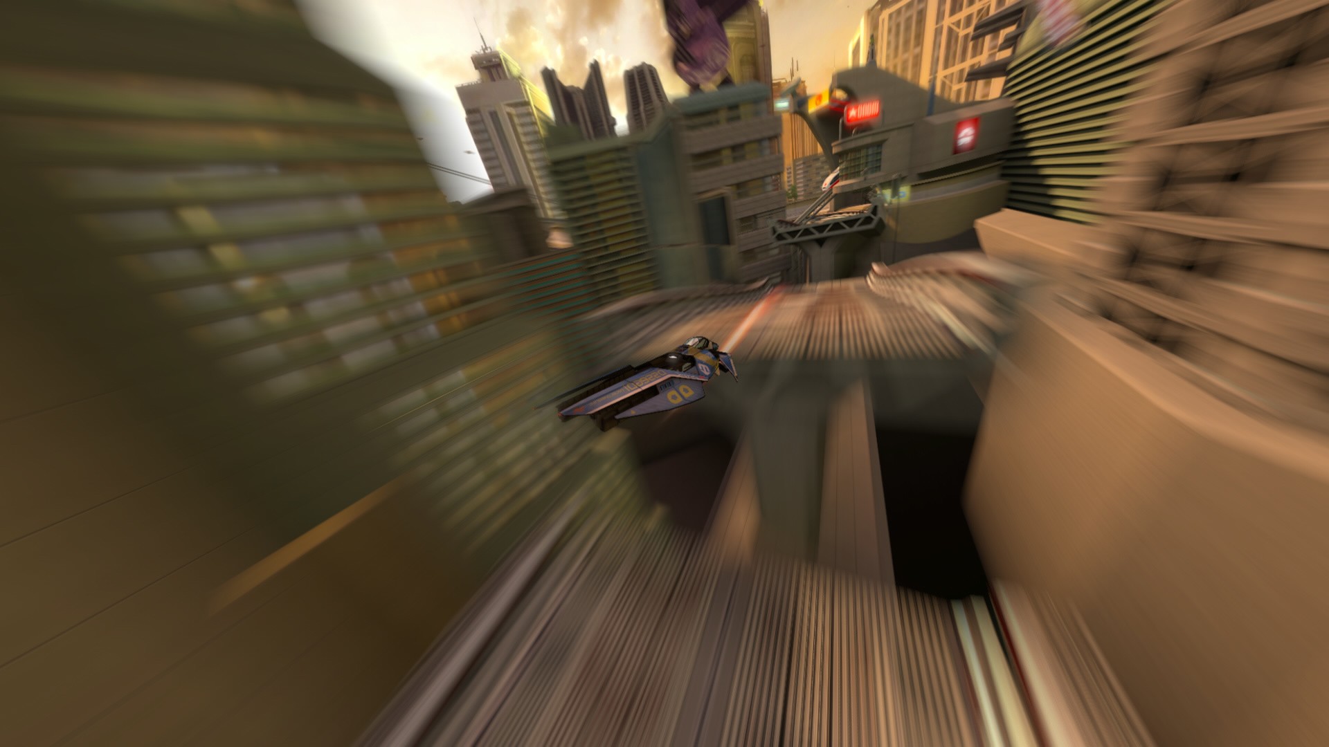 video Games Wipeout Wipeout HD Assegai Blurred Racing 