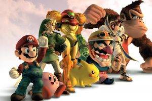 Super Mario, Wario, The Legend Of Zelda, Donkey Kong, Video Games, Metroid, Samus Aran, Kirby, Pikachu, Link