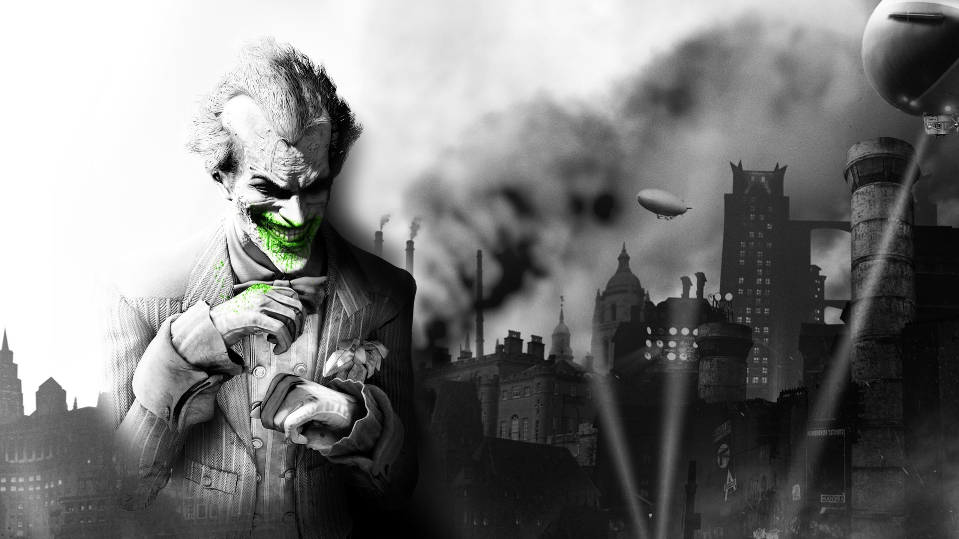 Arkham City Joker - Batman: Arkham City Review - His white skin, green