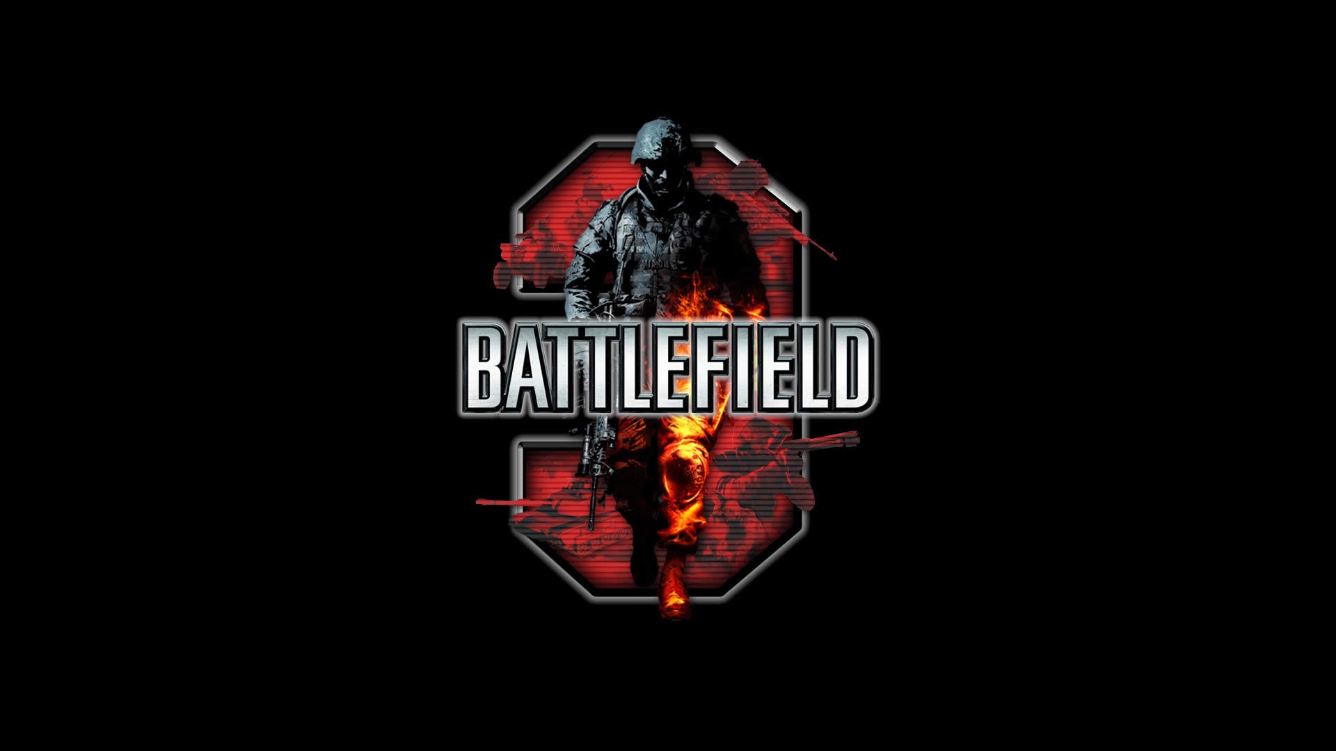 Battlefield 3, Video Games, Black Wallpaper