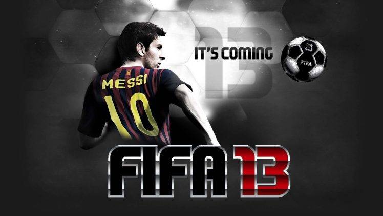 FIFA 13, Lionel Messi, FC Barcelona, Men, Soccer HD Wallpaper Desktop Background