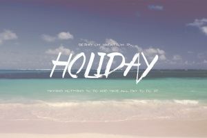 holiday, Beach, Sea, Typography, Summer