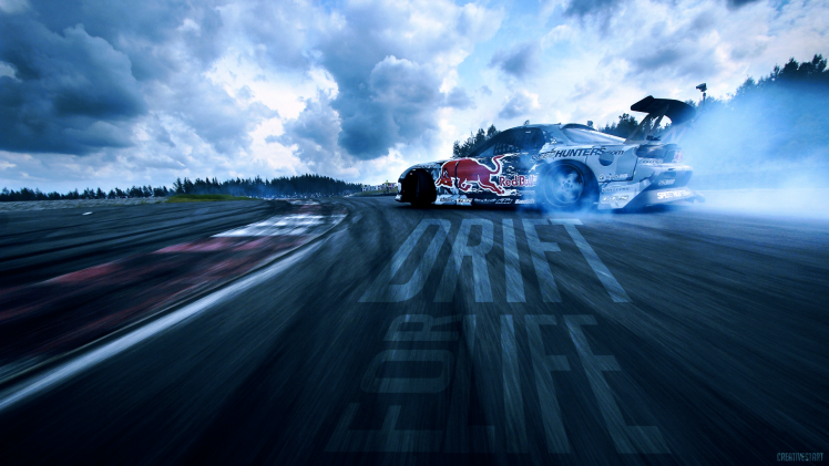car, Drift, Red Bull, Mazda, Mazda RX 7 HD Wallpaper Desktop Background