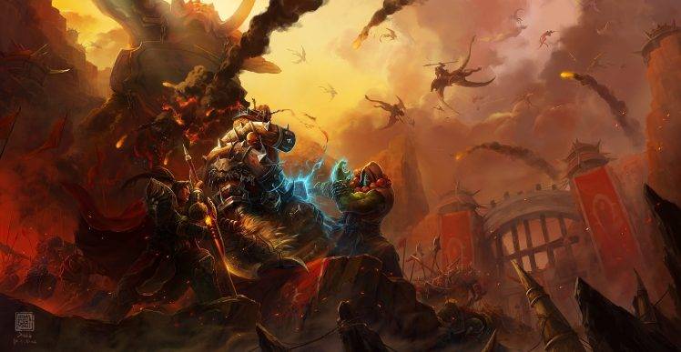 World Of Warcraft, Thrall, Garrosh Hellscream HD Wallpaper Desktop Background