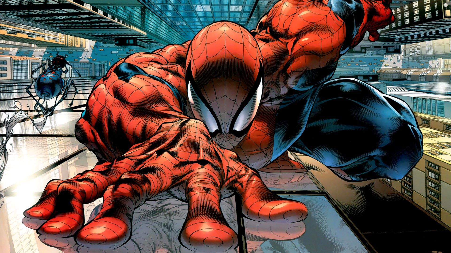 Download hd wallpapers of 45493-Spider-Man, Comic Art, Comics, Superhero,.....