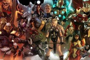 Marvel Comics, Iron Man, Captain America, Spider Woman, Thor, Black Widow, Hawkeye, Hulk, The Vision