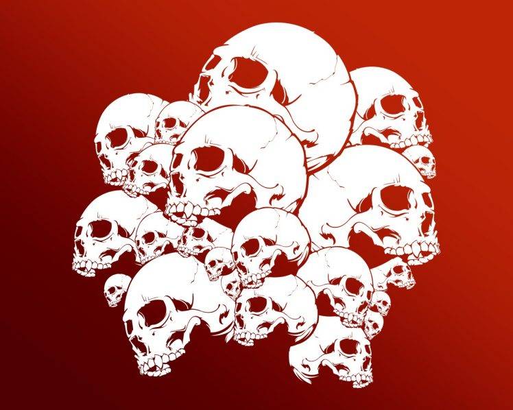 skull, Digital Art HD Wallpaper Desktop Background