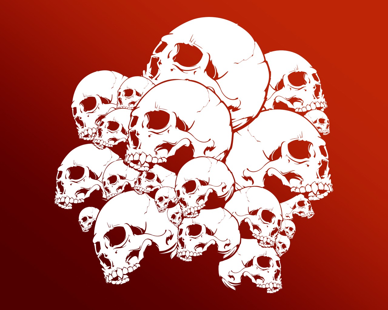 skull, Digital Art Wallpaper