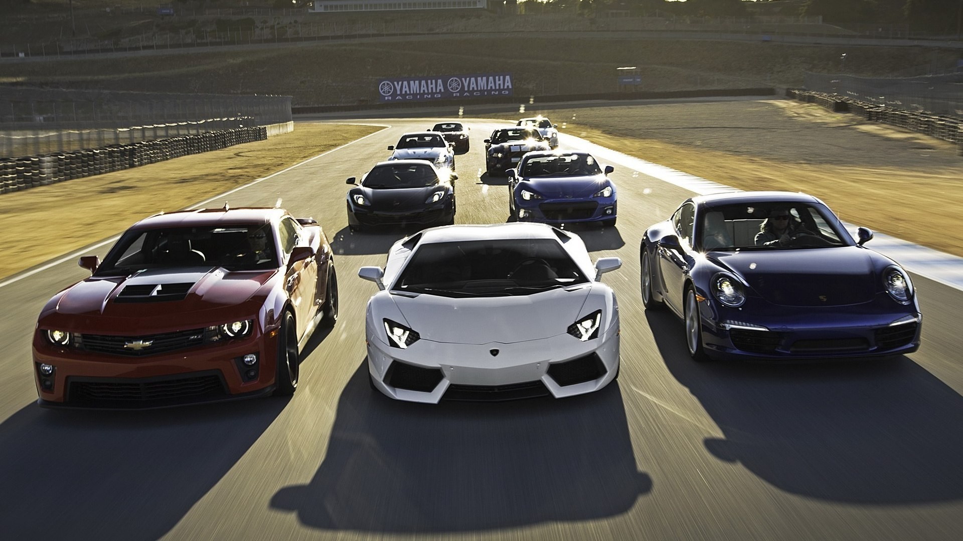 car, Supercars, Camaro, Lamborghini Aventador, Porsche 911, GT86, McLaren MC4 12C, Nissan GTR, Race Cars, Subaru BRZ Wallpaper