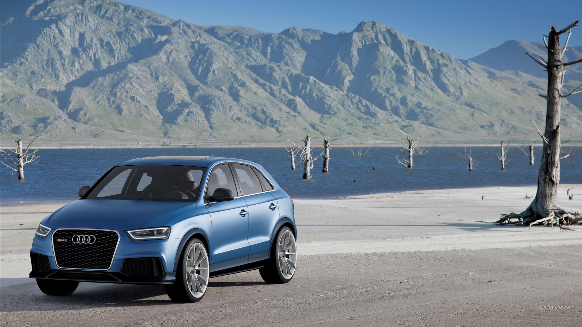 Audi Q3, Car, Blue Cars Wallpaper