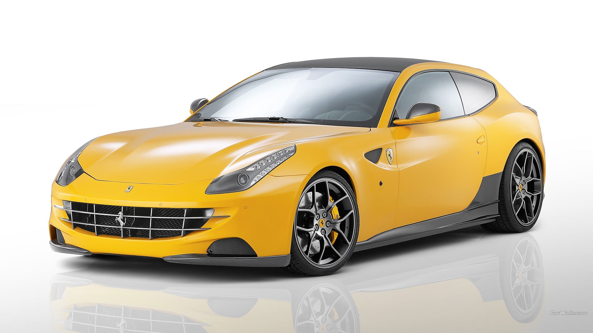 Ferrari FF, Car, Yellow Cars Wallpaper