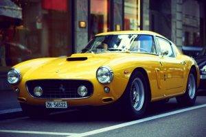 Ferrari, Ferrari 250, Car, Yellow Cars