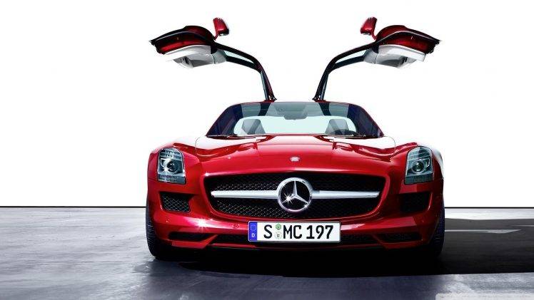 Mercedes Benz, Mercedes Benz SLS AMG, Mercedes AMG Petronas, Car, Red Cars HD Wallpaper Desktop Background