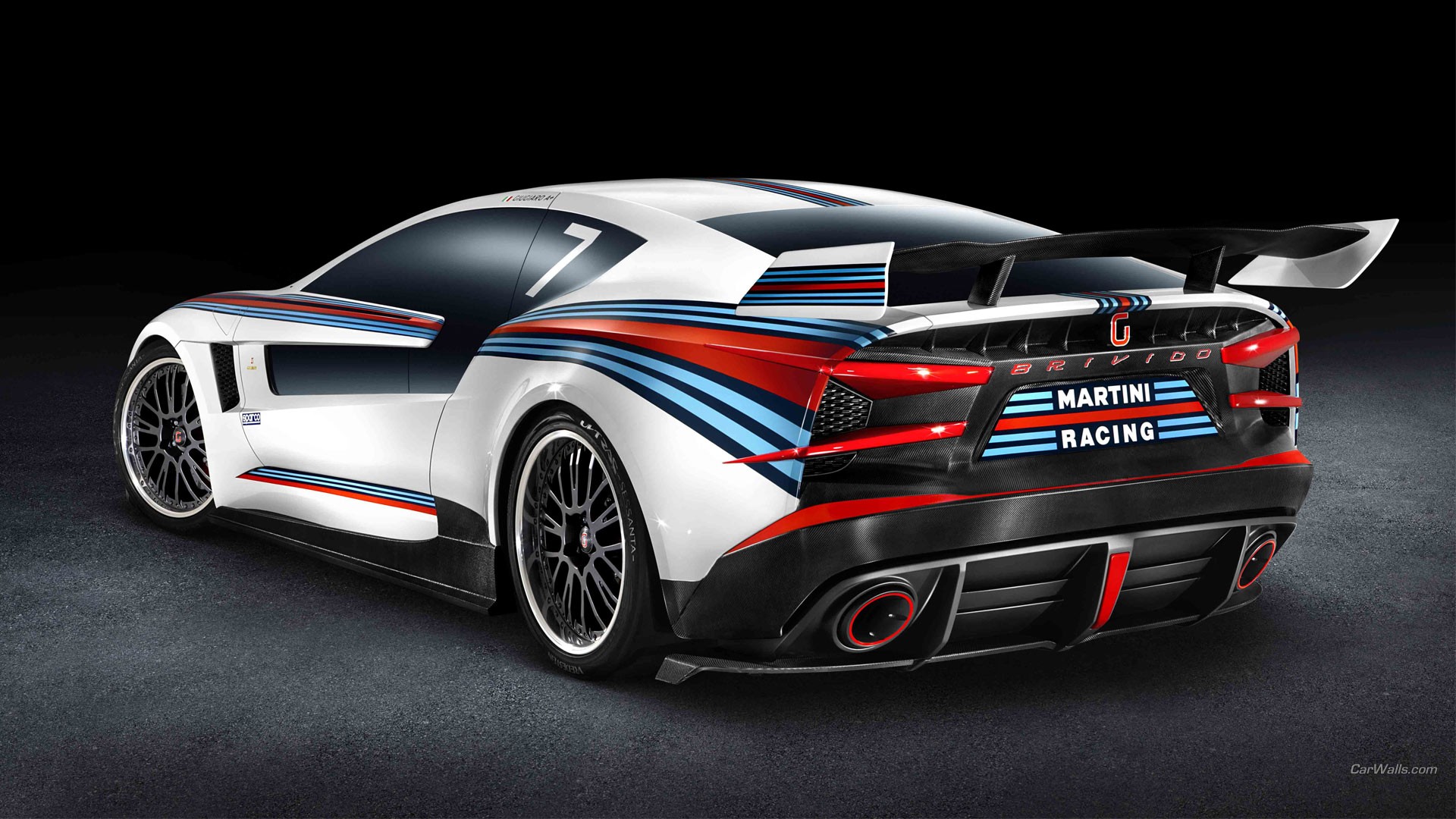 Italdesign Brivido Martini Racing, Supercars Wallpaper