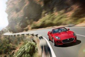 Jaguar F Type, Car, Red Cars, Motion Blur