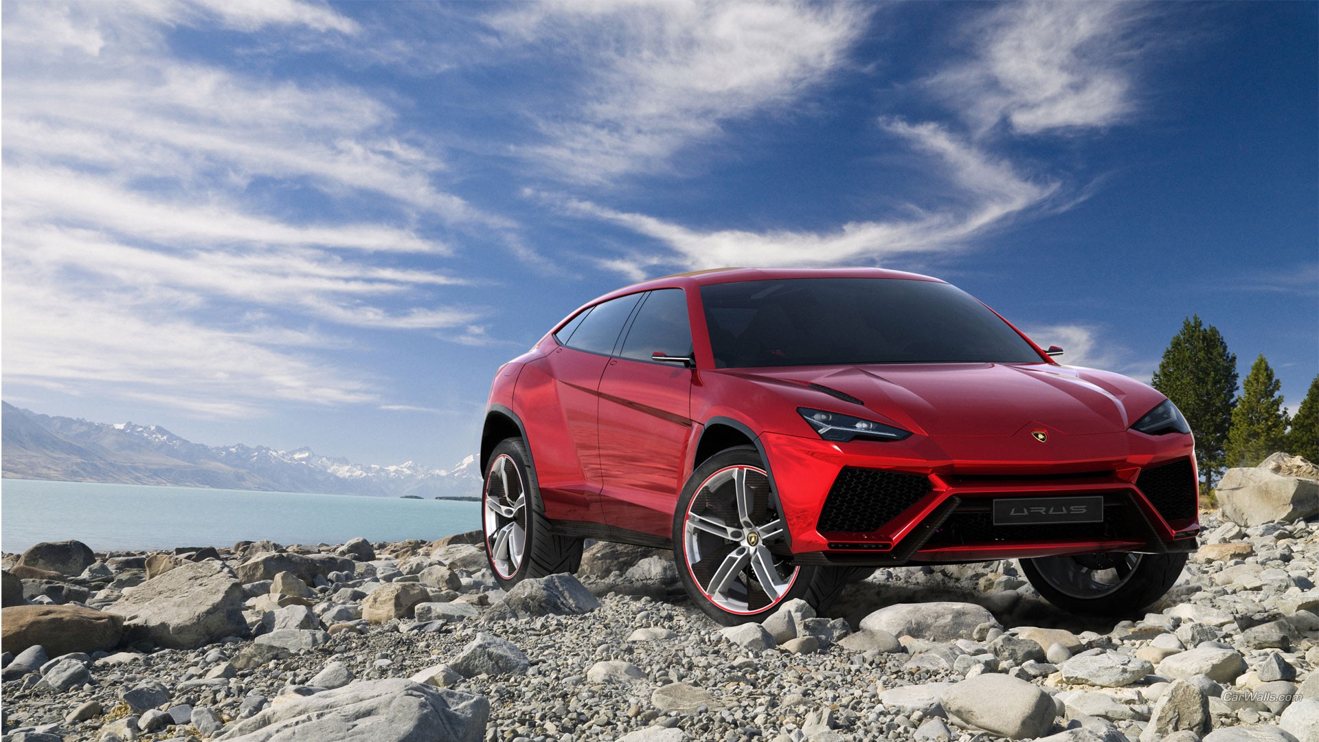 Lamborghini Urus, Concept Cars, Red Cars, SUV Wallpaper