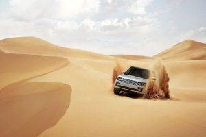 Range Rover, Car, Desert, Dune, Sand