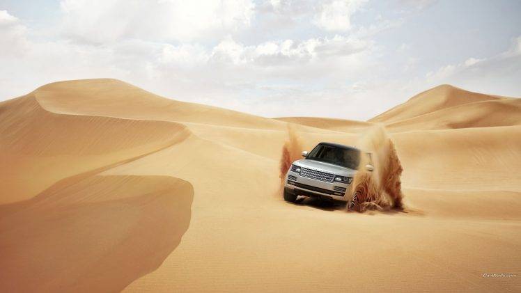 Range Rover, Car, Desert, Dune, Sand HD Wallpaper Desktop Background