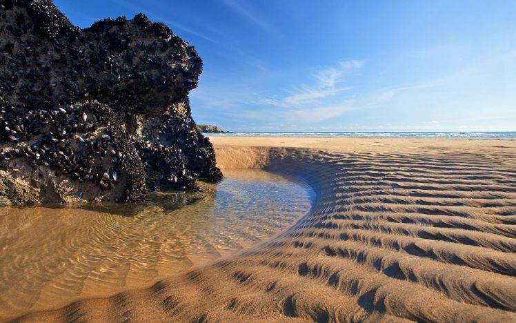 nature, Sand, Water HD Wallpaper Desktop Background