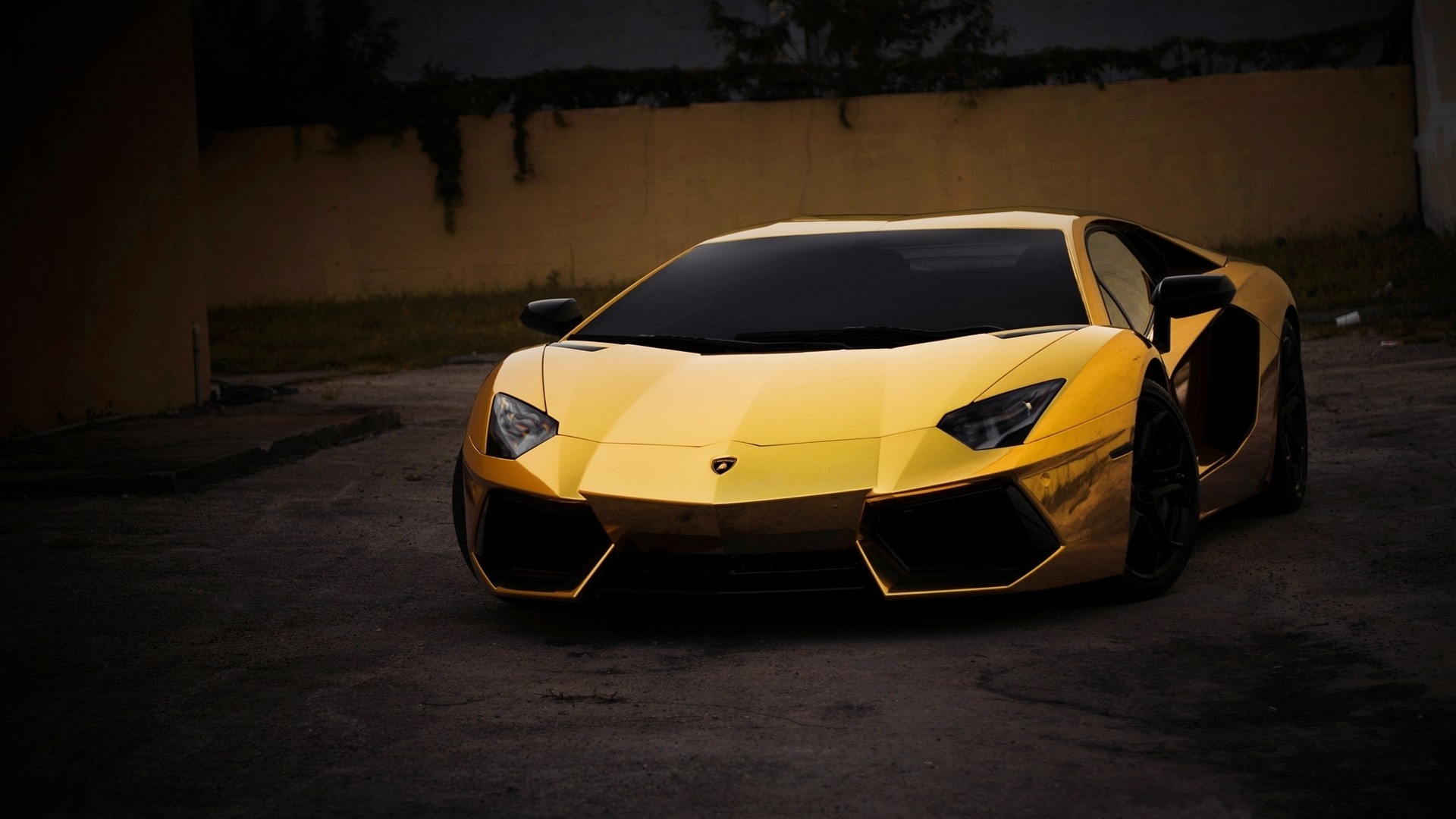 car, Lamborghini Aventador, Yellow Wallpaper