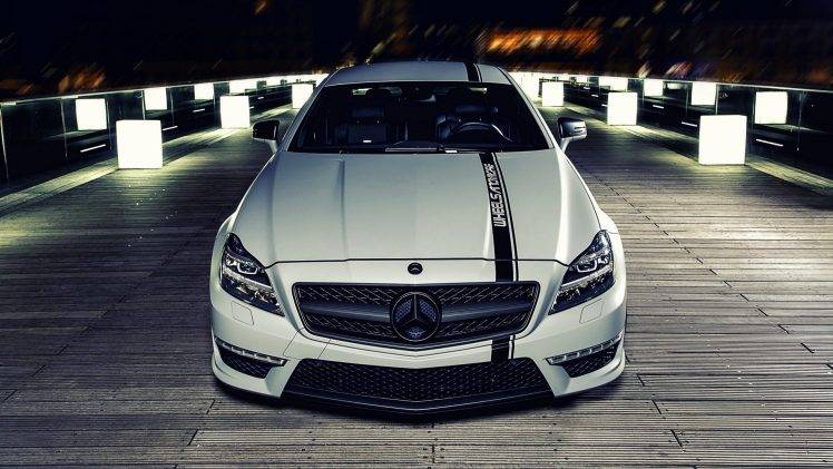 car, Mercedes Benz CLS, White, C63 AMG HD Wallpaper Desktop Background