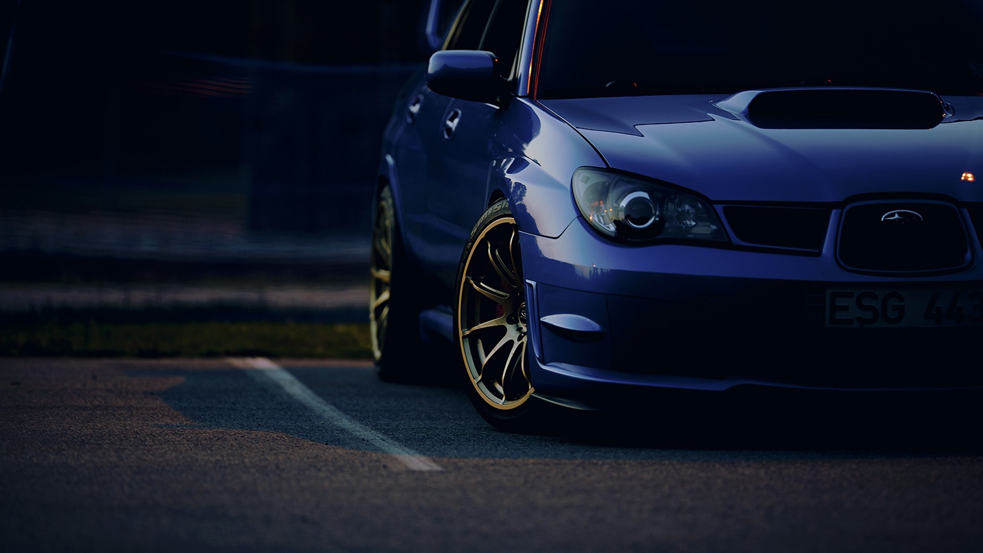 car, Subaru Impreza, Blue, STI Wallpaper