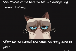 Grumpy Cat, Quote, Dark