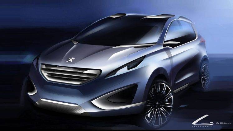 Peugeot Urban Crossover, Concept Cars, Car HD Wallpaper Desktop Background