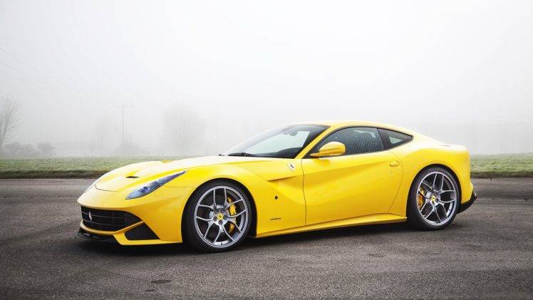 Ferrari, F12 Berlinetta, Car, Yellow Cars HD Wallpaper Desktop Background