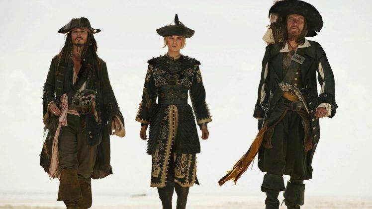 Pirates Of The Caribbean, Johnny Depp, Keira Knightley HD Wallpaper Desktop Background