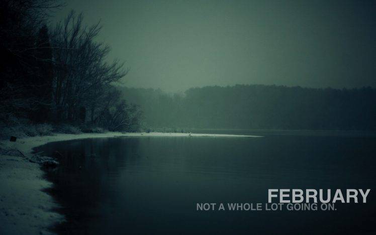 February, Month, Nature, Cold, Lake, Snow HD Wallpaper Desktop Background