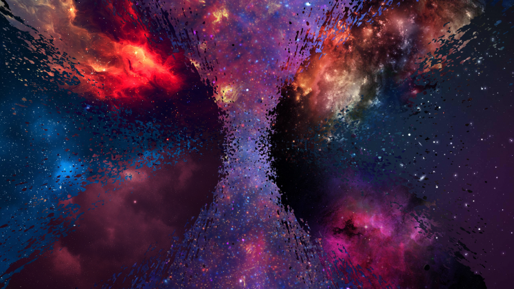 galaxy, Nova, Space, Shattered, Spray, Alternate Reality, Milky Way HD Wallpaper Desktop Background