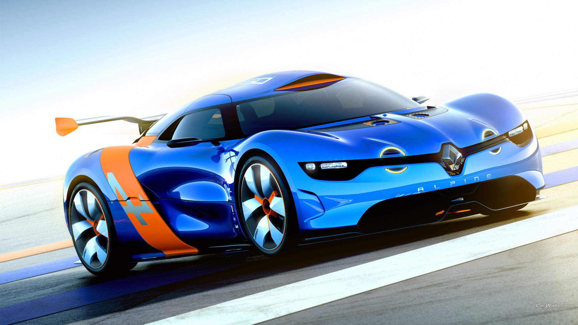 car, Renault Alpine, Blue Cars Wallpaper
