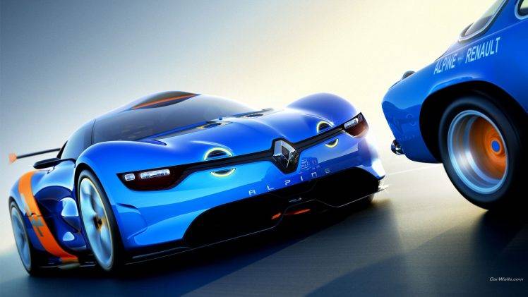 car, Renault Alpine, Blue Cars HD Wallpaper Desktop Background