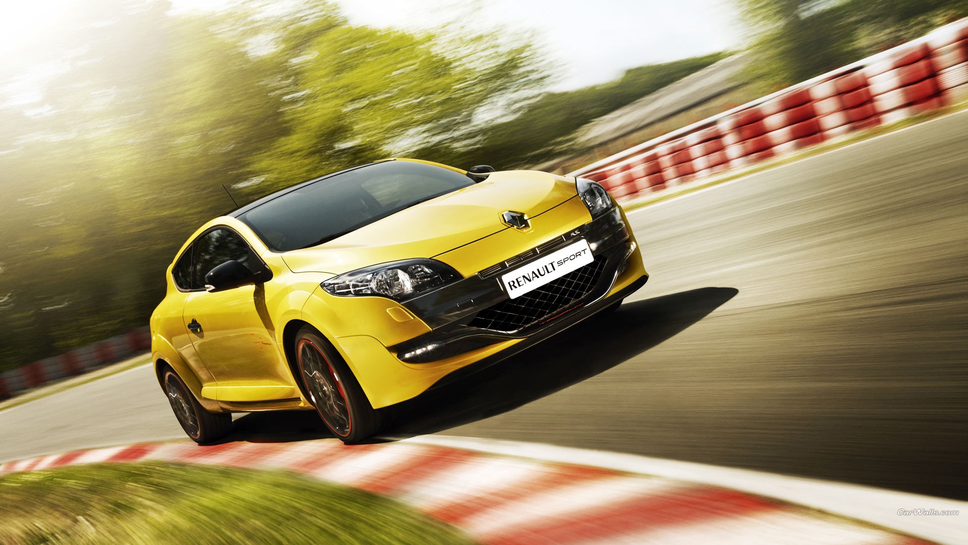 car, Renault Megane RS, Yellow Cars Wallpaper