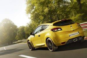 car, Renault Megane RS, Yellow Cars