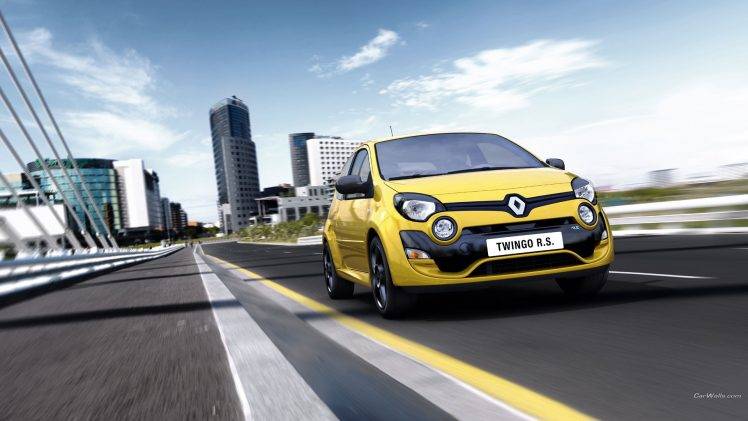 Renault Twingo, Car, Yellow Cars HD Wallpaper Desktop Background
