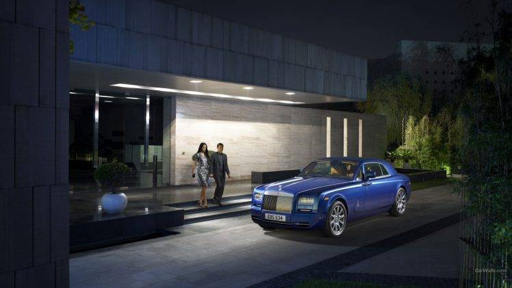 car, Rolls Royce Phantom, Blue Cars HD Wallpaper Desktop Background