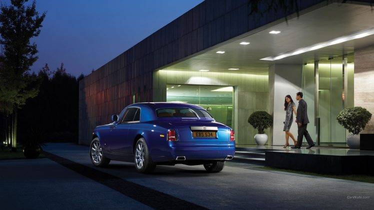 car, Rolls Royce Phantom, Blue Cars HD Wallpaper Desktop Background