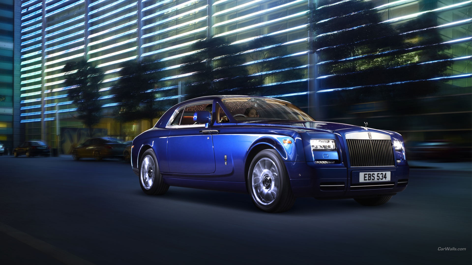 car, Rolls Royce Phantom, Blue Cars Wallpaper