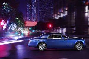 Rolls Royce Phantom, Car, Blue Cars