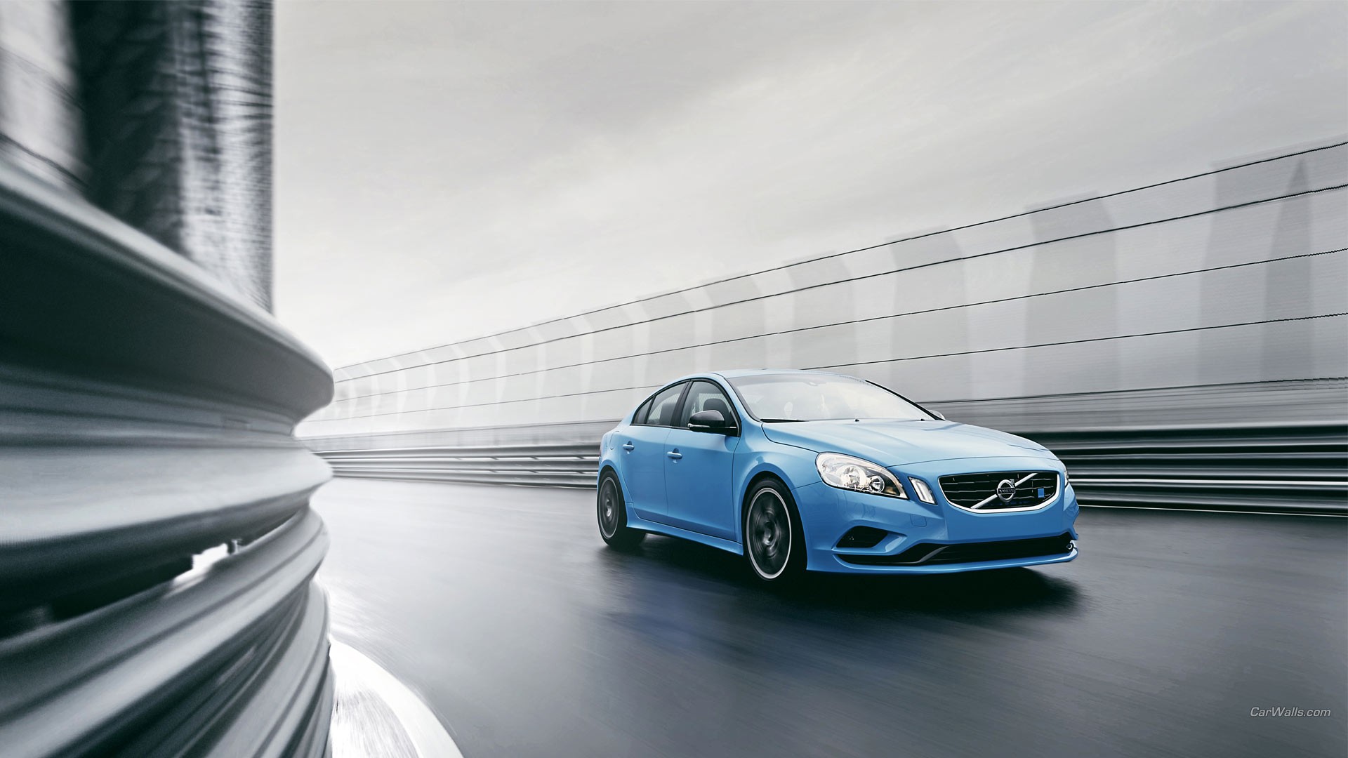 Volvo S60, Car, Polestar Racing, Blue Cars Wallpaper