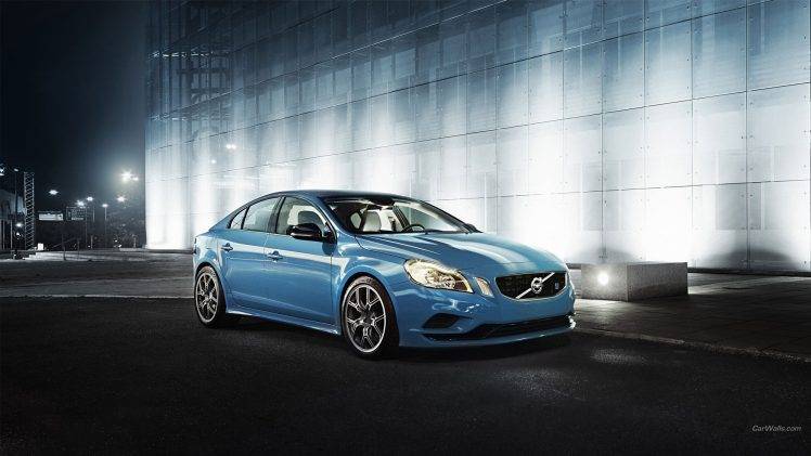 Volvo S60, Car, Blue Cars, Polestar Racing, Swedish Cars, Saloon Cars HD Wallpaper Desktop Background