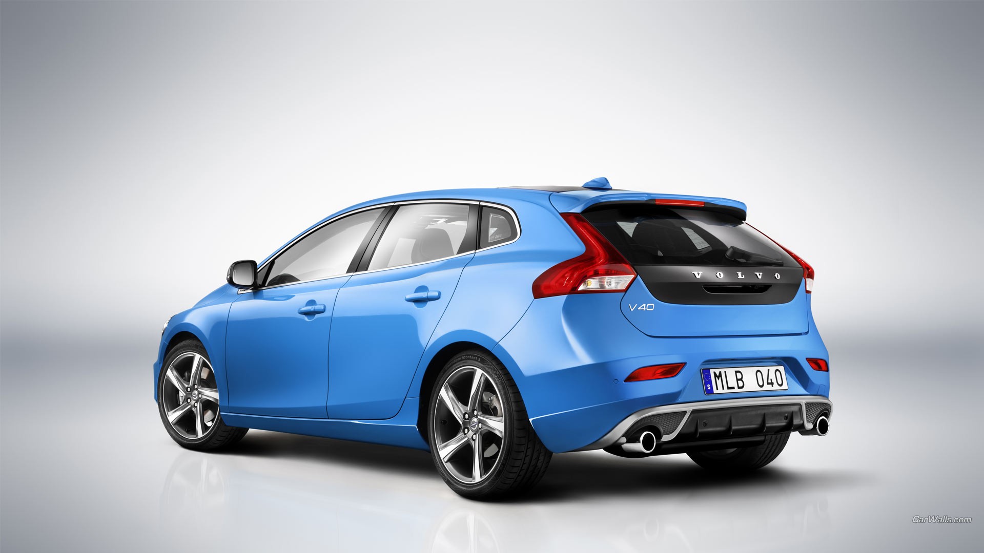 car, Volvo V40, Blue Cars Wallpaper